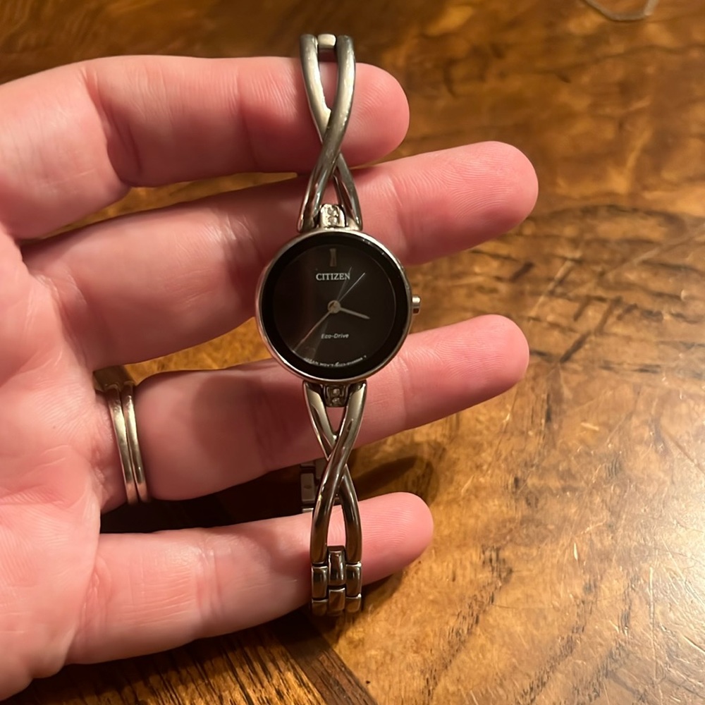 Beautiful citizens watch eco-drive